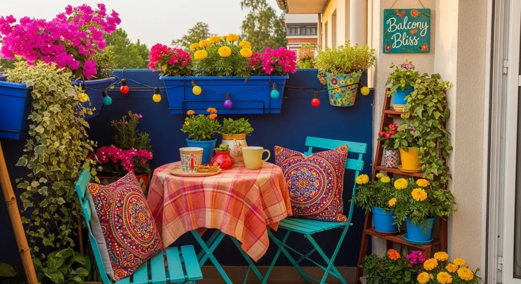 Colorful Balcony Decor