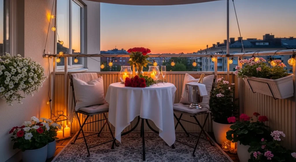 Romantic Balcony Setup