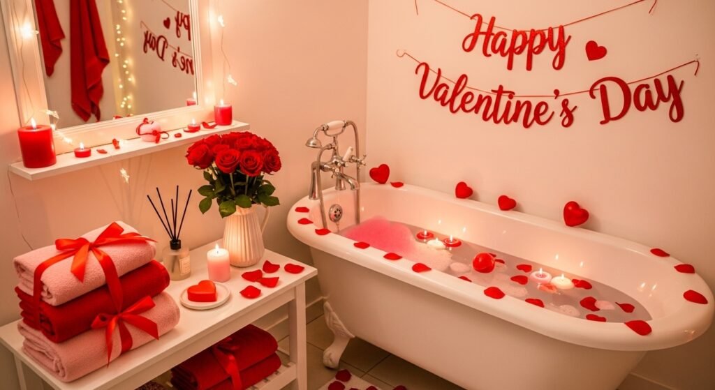 Valentine’s Bathroom Touches