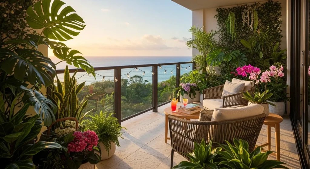Tropical Balcony Paradise