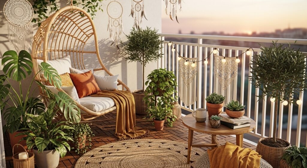 Boho Style Balcony